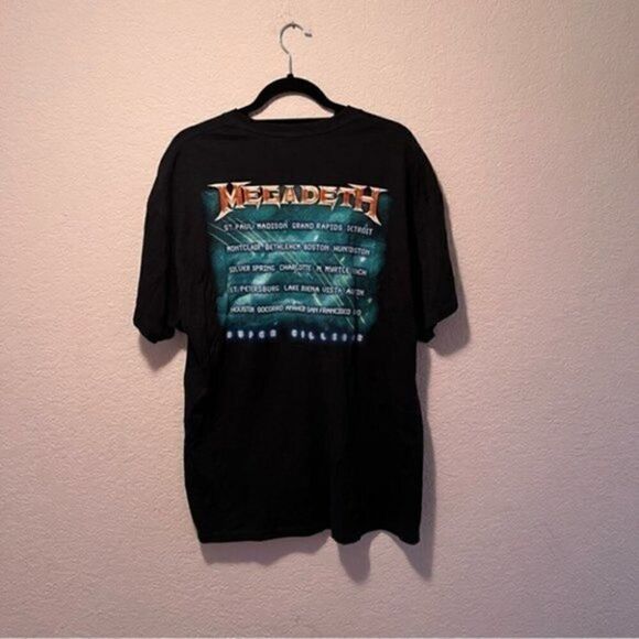 Megadeth Concert T Shirt Mens XL Double Sided Black. - Picture 4 of 4